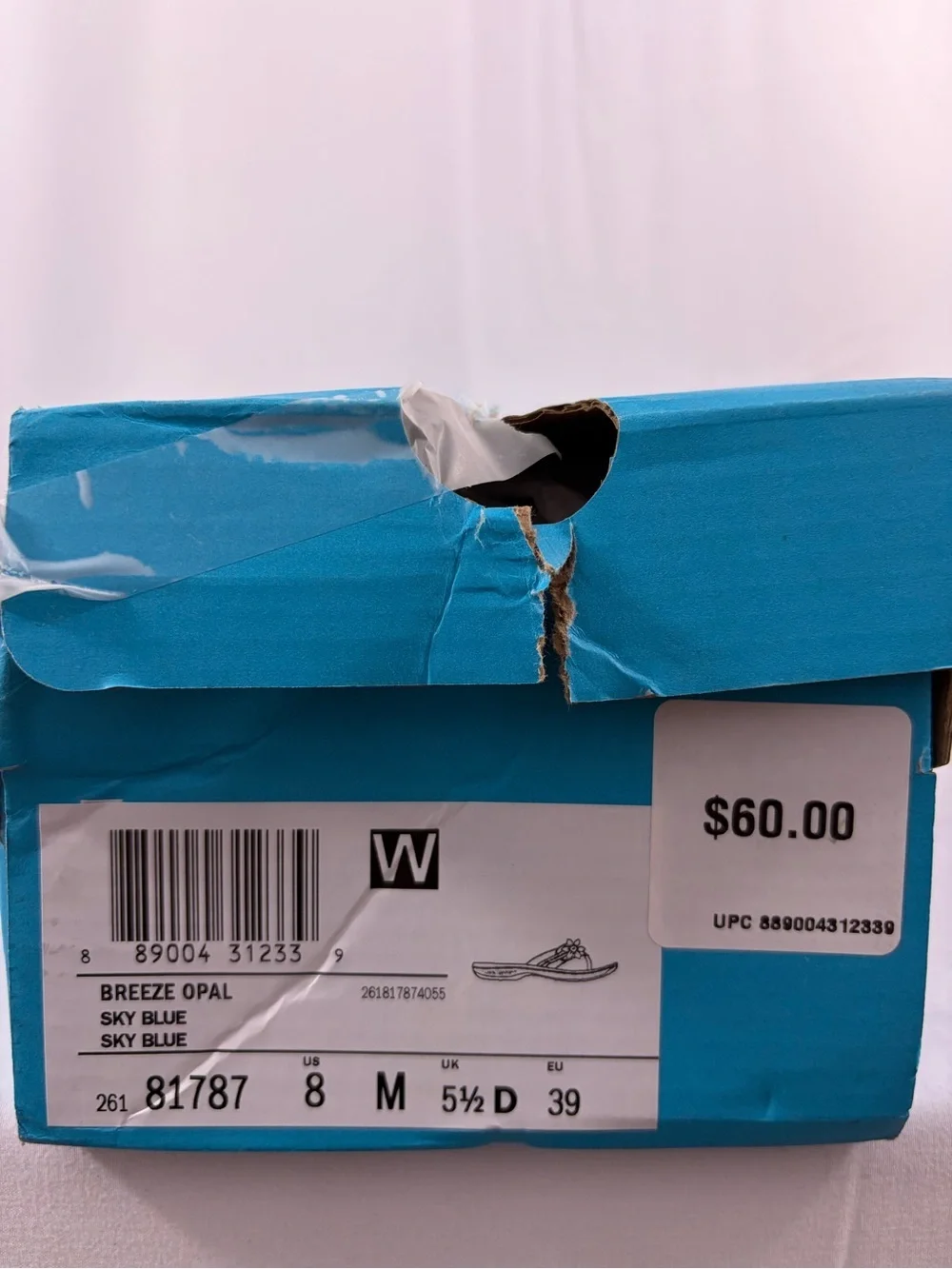 NWT Cloudsteppers by Clarks Women's Size 8 Teal Floral Sandals